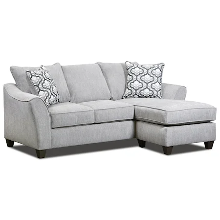 Transitional Sofa Chaise with Right-Facing Chaise